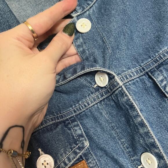 Handmade OOAK Up-cycled Vintage Jacket Birds and Flowers and MOP buttons 1 - Picture 8 of 16